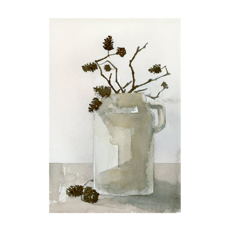 Earthenware by Mercana Studio a Hand Embellished Textured Canvas from Mercana - Luna Furniture