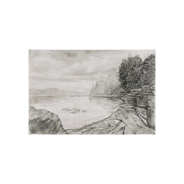 West Coast Chronicles II by Mercana Studio a Hand Embellished Textured Canvas