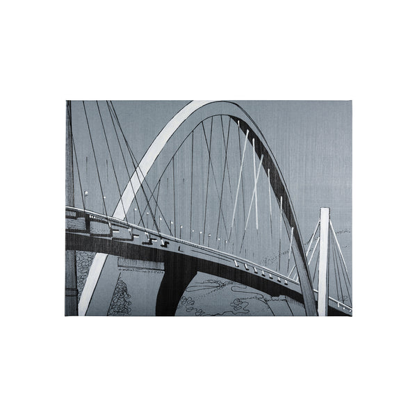 Bridge I  by Mercana Studio a Hand Embellished Textured Canvas