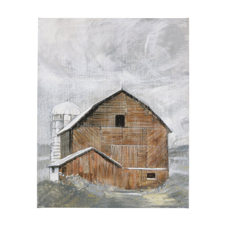Old Barn I by Mercana Studio a Hand Embellished Textured Canvas from Mercana - Luna Furniture