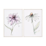 Echinacea I by Mercana Studio a Hand Embellished Textured Framed Art Print from Mercana - Luna Furniture