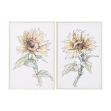 Sunflower I by Mercana Studio a Hand Embellished Textured Framed Art Print from Mercana - Luna Furniture