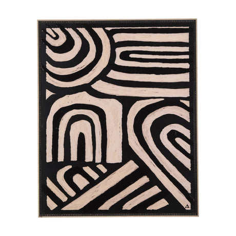 Clay Patern II by Mercana Studio a Hand Embellished Textured Framed Art Print from Mercana - Luna Furniture