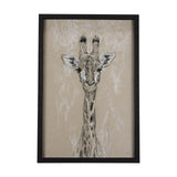 Sketch of Animal IV (Giraffe) by Mercana Studio Hand Embelished Framed Art Print Matted under Glass from Mercana - Luna Furniture