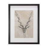 Sketch of Animal III (Antelope) Mercana Studio Hand Embellished Framed Art Print Matted under Glass from Mercana - Luna Furniture