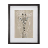 Sketch of Animal IV (Giraffe) by Mercana Studio Hand Embellished Framed Art Print Matted under Glass from Mercana - Luna Furniture