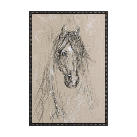 Sketch of Animal VII (Horse) by Mercana Studio a Hand Embellished Textured Framed Art Print from Mercana - Luna Furniture