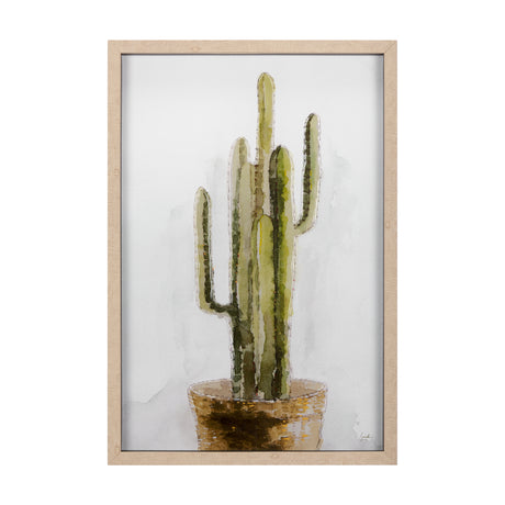 Arid Solitude II by Mercana Studio a Hand Embellished Textured Framed Art Print Matted under Glass from Mercana - Luna Furniture
