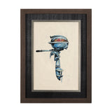 Vintage Motor I by Mercana Studio a Hand Embellished Textured Framed Art Print from Mercana - Luna Furniture