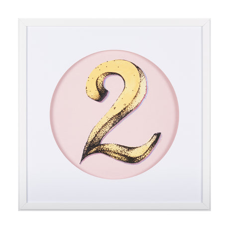 Numbers II by Mercana Studio a Hand Embellished Textured Framed Art Print Matted under Glass from Mercana - Luna Furniture