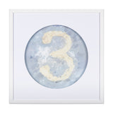 Numbers III by Mercana Studio a Hand Embellished Textured Framed Art Print Matted under Glass from Mercana - Luna Furniture