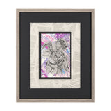 Graffiti sculpture I by Mercana Studio Hand Embellished Textured Framed Art Print Matted under Glass from Mercana - Luna Furniture