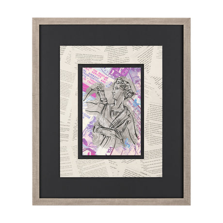 Graffiti sculpture I by Mercana Studio Hand Embellished Textured Framed Art Print Matted under Glass from Mercana - Luna Furniture