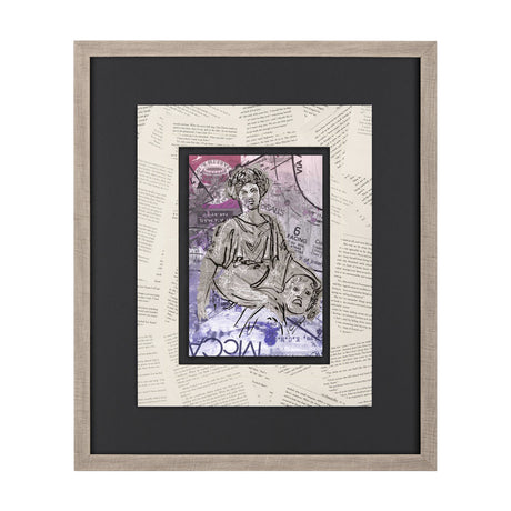 Graffiti sculpture II by Mercana Studio Hand Embellished Textured Framed Art Print Matted under Glas from Mercana - Luna Furniture