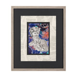 Graffiti sculpture III by Mercana Studio Hand Embellished Framed Art Print Matted under Glass from Mercana - Luna Furniture