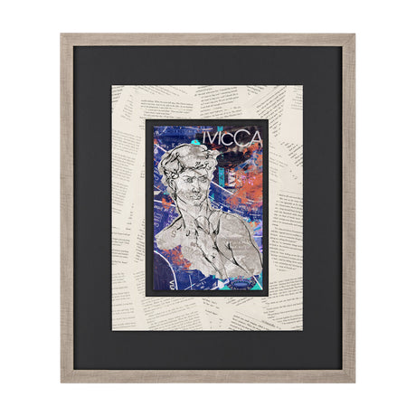 Graffiti sculpture III by Mercana Studio Hand Embellished Framed Art Print Matted under Glass from Mercana - Luna Furniture