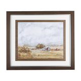 Farmland View II by Mercana Studio a Hand Embellished Textured Framed Art Print from Mercana - Luna Furniture