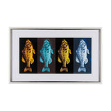 Largemouth Bass Print 4 in 1 by Simeng a Framed Art Print Matted under Glass from Mercana - Luna Furniture