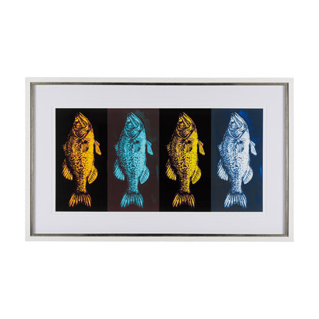 Largemouth Bass Print 4 in 1 by Simeng a Framed Art Print Matted under Glass from Mercana - Luna Furniture