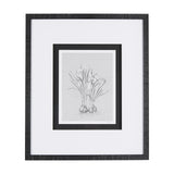 Botanical sketches V (Grey) by Mercana Studio Hand Embellished Framed Art Print Matted under Glass from Mercana - Luna Furniture