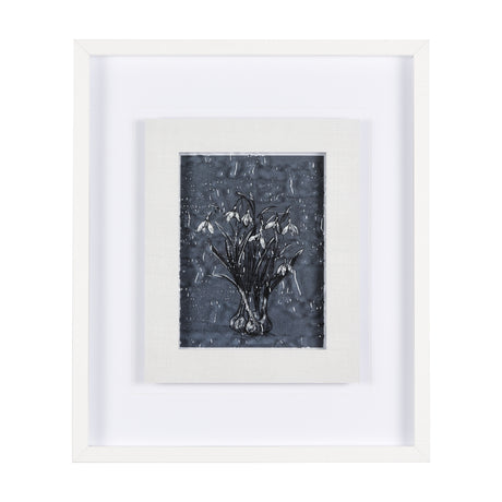 Botanical sketchesVI (Blue) by Mercana Studio Hand Embellished Framed Art Print Matted under Glass from Mercana - Luna Furniture