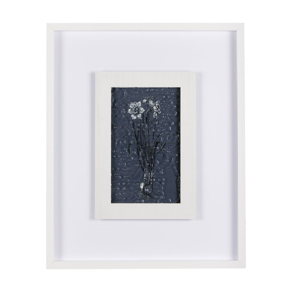 Botanical sketches II (Blue) by Mercana Studio Hand Embellished Framed Art Print Matted under Glass from Mercana - Luna Furniture