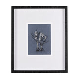 Botanical sketches V (Blue) by Mercana Studio Hand Embellished Framed Art Print Matted under Glass from Mercana - Luna Furniture