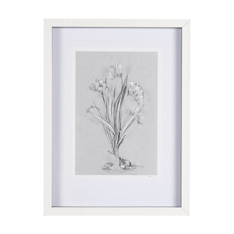 Botanical sketches III (Grey) by Mercana Studio Hand Embellished Framed Art Print Matted under Glass from Mercana - Luna Furniture
