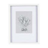 Botanical sketches V (Grey) by Mercana Studio Hand Embellished Framed Art Print Matted under Glass from Mercana - Luna Furniture