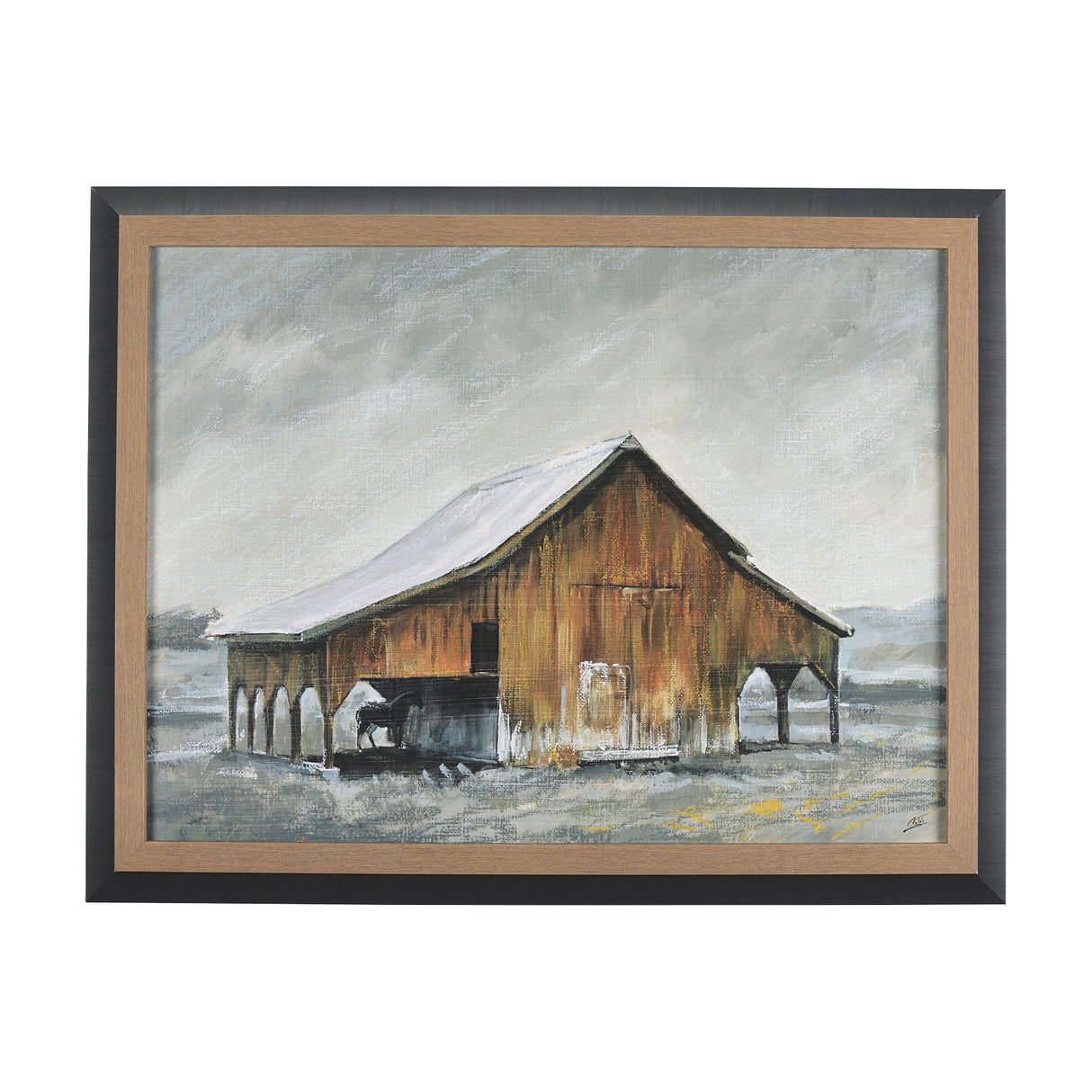 Old Barn III by Mercana Studio a Hand Embellished Textured Framed Art Print from Mercana - Luna Furniture