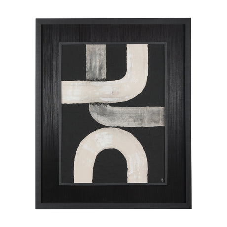Pipes IV by Studio M a handmade Original Framed Artwork under Glass from Mercana - Luna Furniture