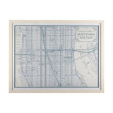 Manhattan Map I by Mercana Studio a Hand Embellished Textured Framed Art Print Matted under Glass from Mercana - Luna Furniture