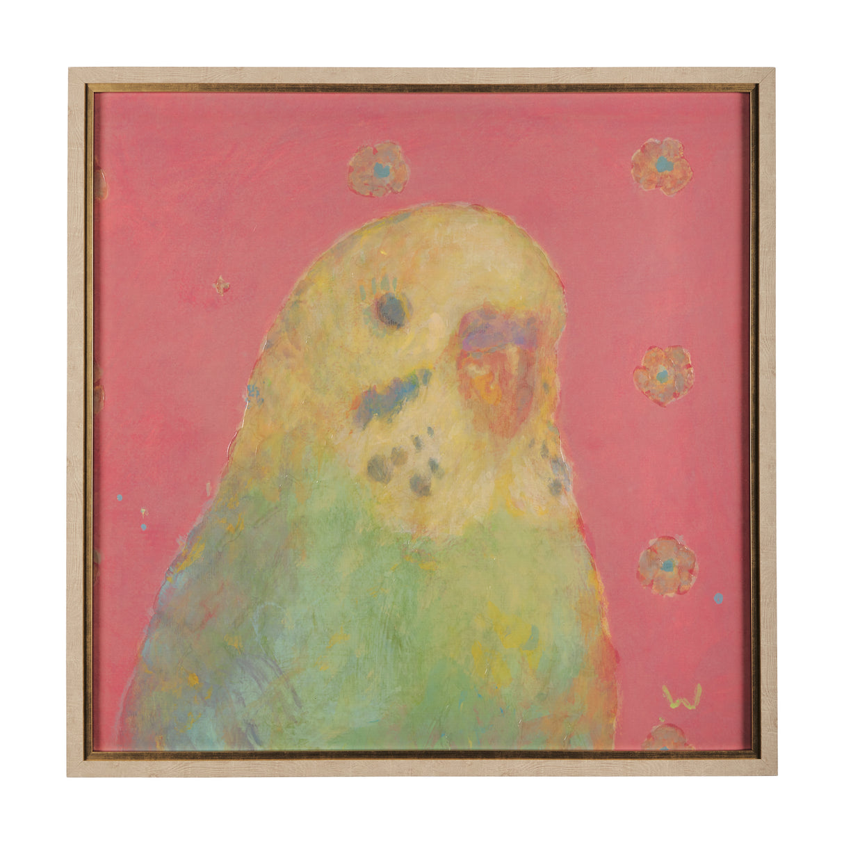 Pop Birds - Sore by Mercana Studio a Hand Embellished Textured Framed Art Print Matted under Glass from Mercana - Luna Furniture