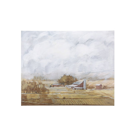 Farmland view II by Mercana Studio a Hand Embellished Textured Canvas from Mercana - Luna Furniture