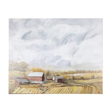 Farmland view I by Mercana Studio a Hand Embellished Textured Canvas from Mercana - Luna Furniture