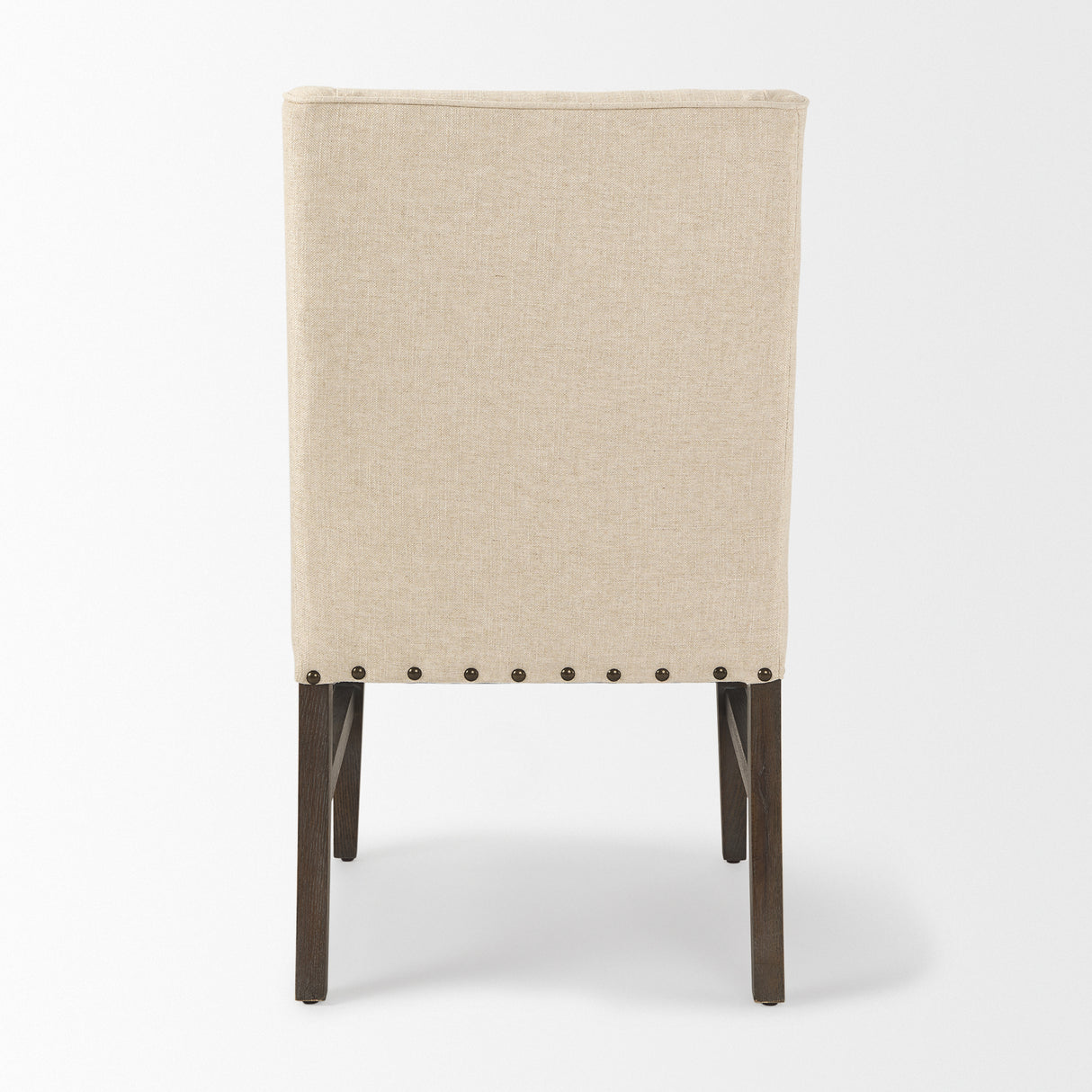 Kensington I Cream Fabric and Solid Wood Dining Chair from Mercana - Luna Furniture