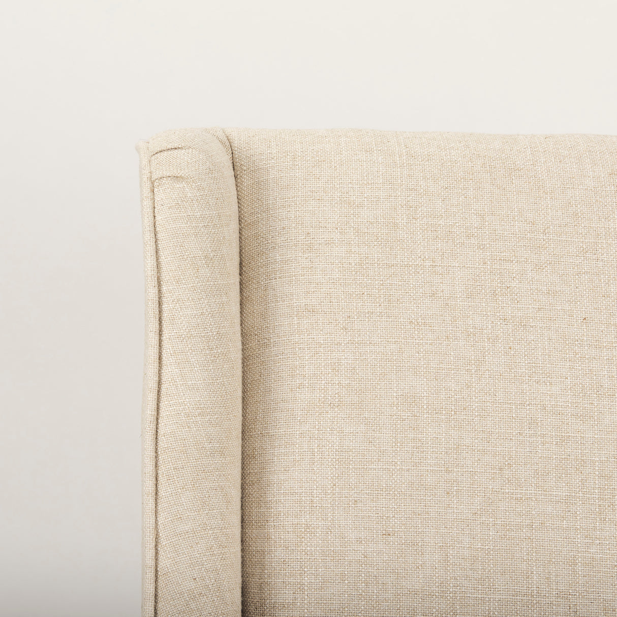 Kensington I Cream Fabric and Solid Wood Dining Chair from Mercana - Luna Furniture