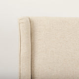 Kensington I Cream Fabric and Solid Wood Dining Chair from Mercana - Luna Furniture