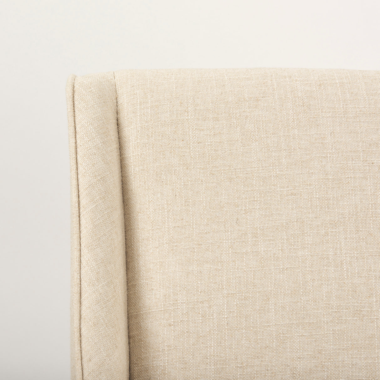 Kensington Cream Fabric Seat Brown Wood Frame Counter Stool from Mercana - Luna Furniture