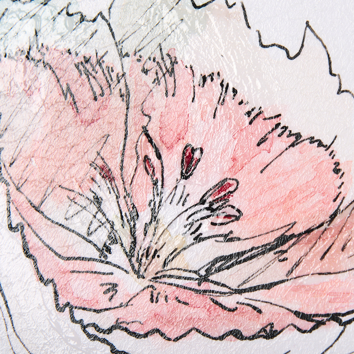 Dianthus I by Mercana Studio a Hand Embellished Textured Framed Art Print from Mercana - Luna Furniture