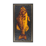 Largemouth Bass Orange by Mercana Studio a Hand Embellished Textured Framed Art Print from Mercana - Luna Furniture
