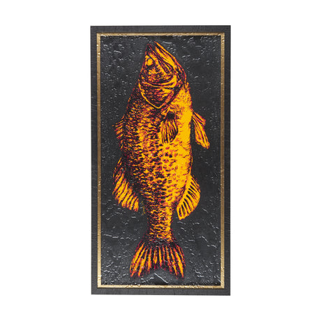 Largemouth Bass Orange by Mercana Studio a Hand Embellished Textured Framed Art Print from Mercana - Luna Furniture