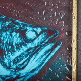 Largemouth Bass Turquoise by Mercana Studio a Hand Embellished Textured Framed Art Print from Mercana - Luna Furniture