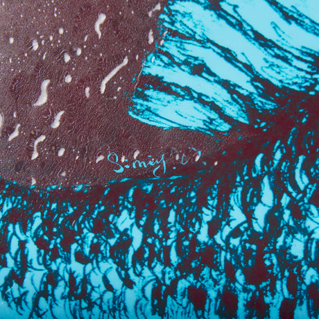 Largemouth Bass Turquoise by Mercana Studio a Hand Embellished Textured Framed Art Print from Mercana - Luna Furniture