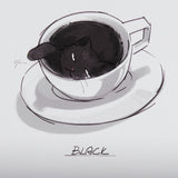 Coffee Cat by Mercana Studio a Framed Art Print Matted under Glass from Mercana - Luna Furniture
