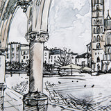 Travel memories IV by Natalia a Framed Art Print Matted under Glass from Mercana - Luna Furniture