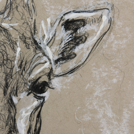 Sketch of Animal IV (Giraffe) by Mercana Studio Hand Embelished Framed Art Print Matted under Glass from Mercana - Luna Furniture