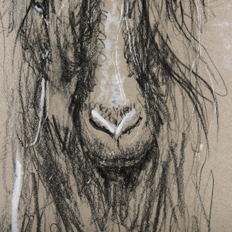 Sketch of Animal V (Goat) by Mercana Studio Hand Embellished Framed Art Print Matted under Glass from Mercana - Luna Furniture