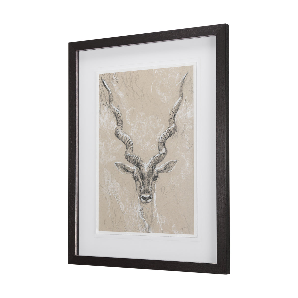 Sketch of Animal III (Antelope) Mercana Studio Hand Embellished Framed Art Print Matted under Glass from Mercana - Luna Furniture