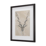 Sketch of Animal III (Antelope) Mercana Studio Hand Embellished Framed Art Print Matted under Glass from Mercana - Luna Furniture